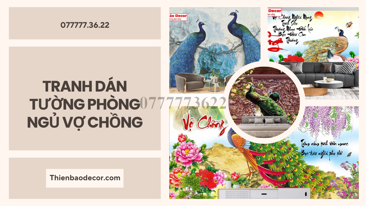 Tranh Dán Tường Phòng Ngủ Vợ Chồng: Giải Pháp Trang Trí Tuyệt Vời Cho Không Gian Lãng Mạn