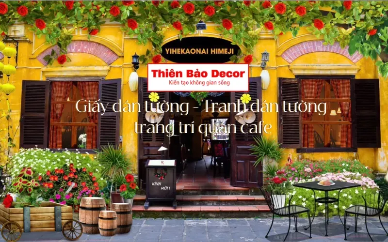 99 Mẫu giấy dán tường trang trí quán cafe : Tạo điểm nhấn độc đáo và bắt mắt trong không gian quán